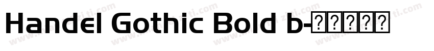Handel Gothic Bold b字体转换